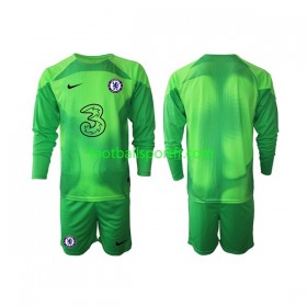 Tenue Chelsea Gardien Enfant Troisieme 2022-2023 Maillot de Foot ML
